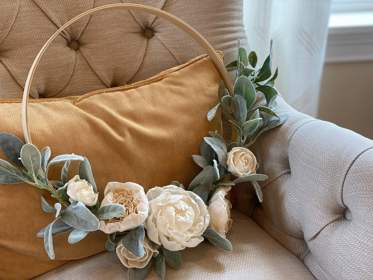 Natural Wood Pumpkin Napkin Ring Set of 4 - Sola Flower