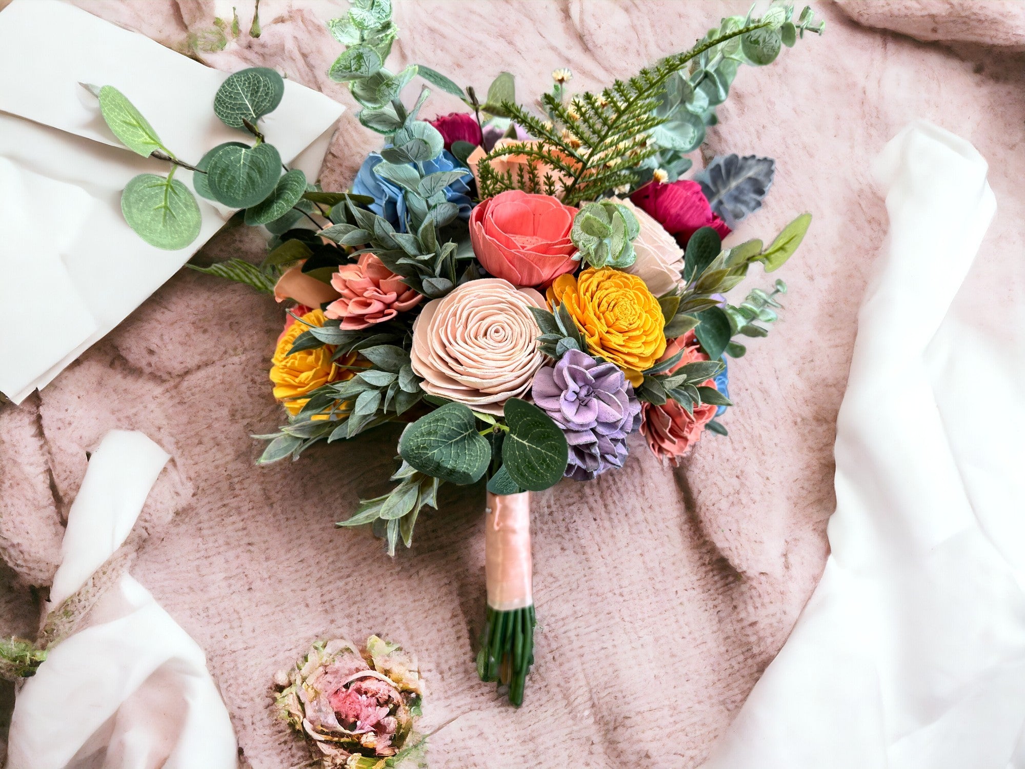 Bright Wildflower Colors - Spring Vibrant Lilac, Coral, Peach and