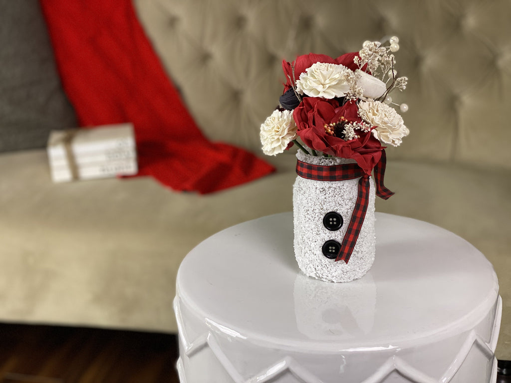 lasting faux flower christmas arrangement or teacher gift for 2020