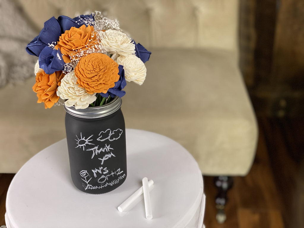 best teacher appreciation gift ideas of 2020 - a lasting sola wood flower arrangement you can decorate!