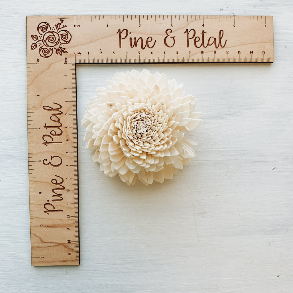 predyed sola wood flower assortments choose your colors from pine and petal