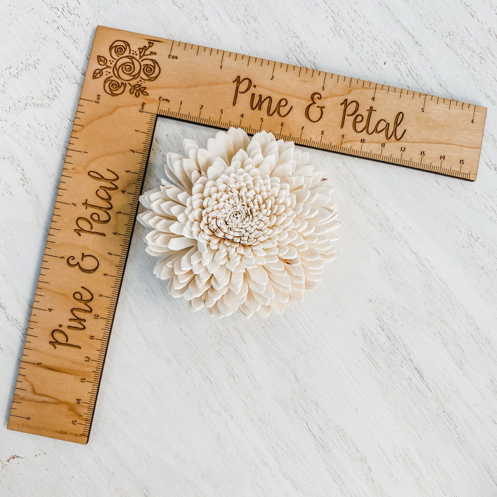 Large sola wood zinnia flowers for DIY and bouquets by pine and petal predyed