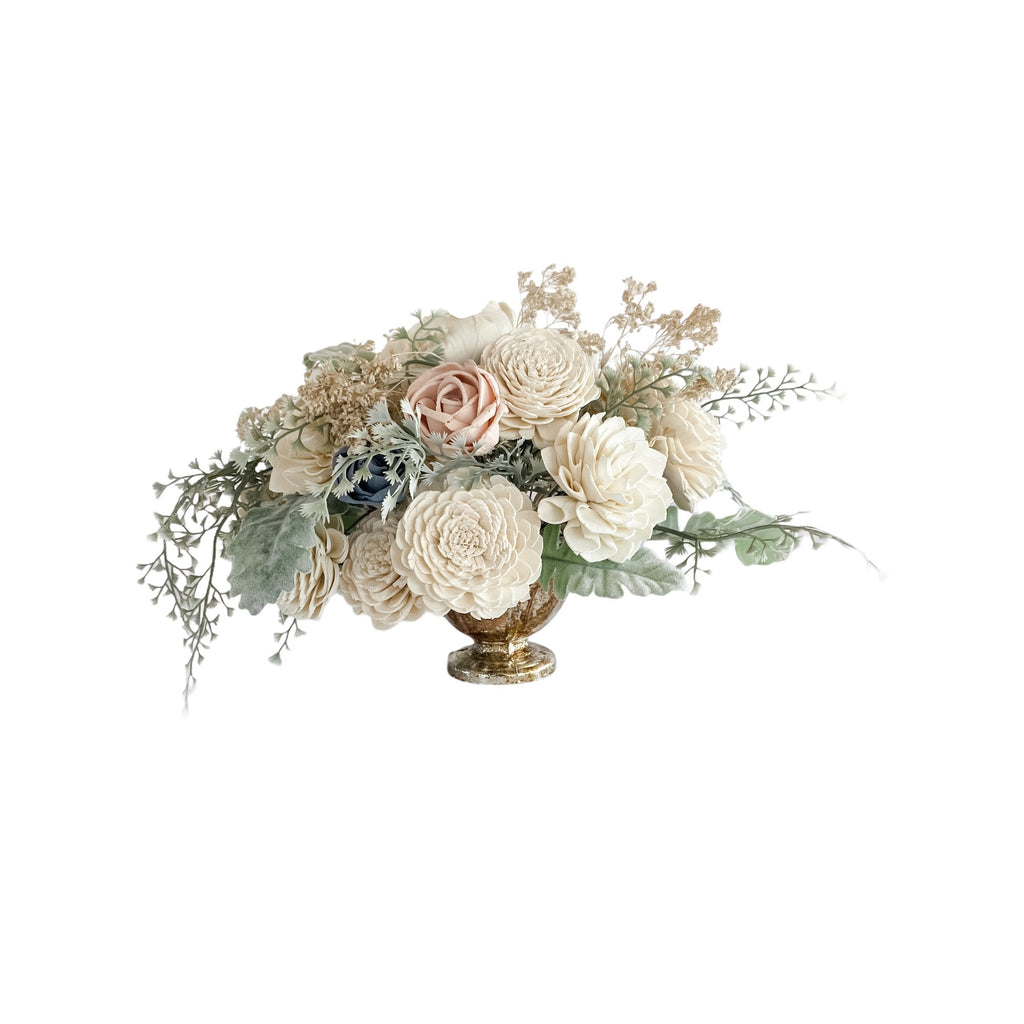 whimsical sola wood flower centerpiece for home