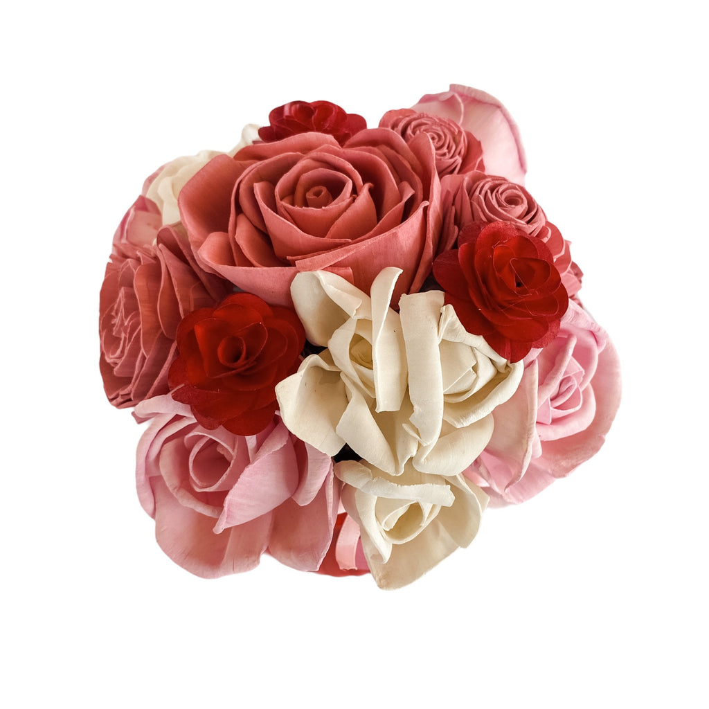 pink rose flower arrangement for her