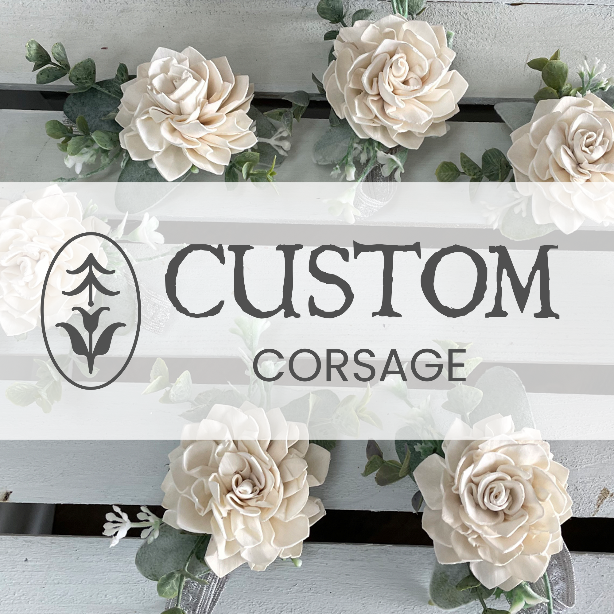 Wrist Corsages in Ivory & Cream