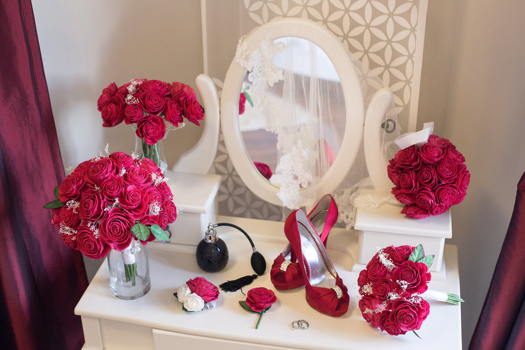 Classic Rose Bridesmaid Bouquet - PineandPetalWeddings