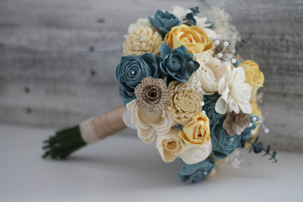 Vintage Bridal Bouquet - PineandPetalWeddings