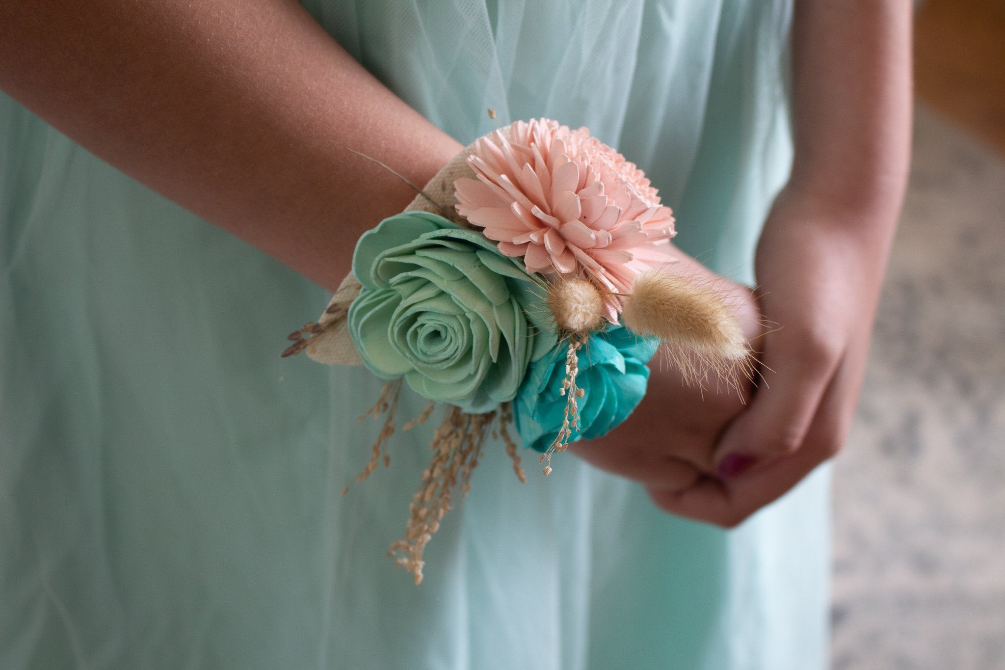 green emerald velvet dress Bulk Retro Green Rose Wrist Corsage with Greenery Wholesale —  Artificialmerch