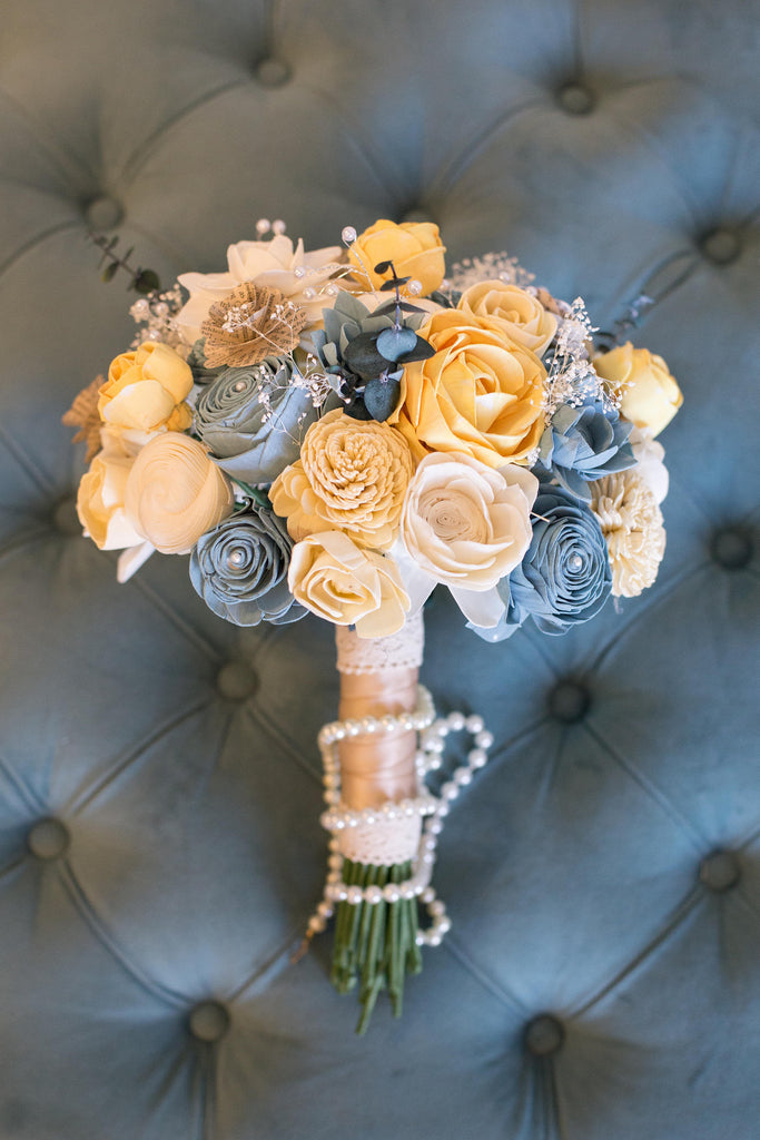 Vintage Bridal Bouquet - PineandPetalWeddings