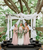 Blushing Rose sola wood flower Bouquet - PineandPetalWeddings