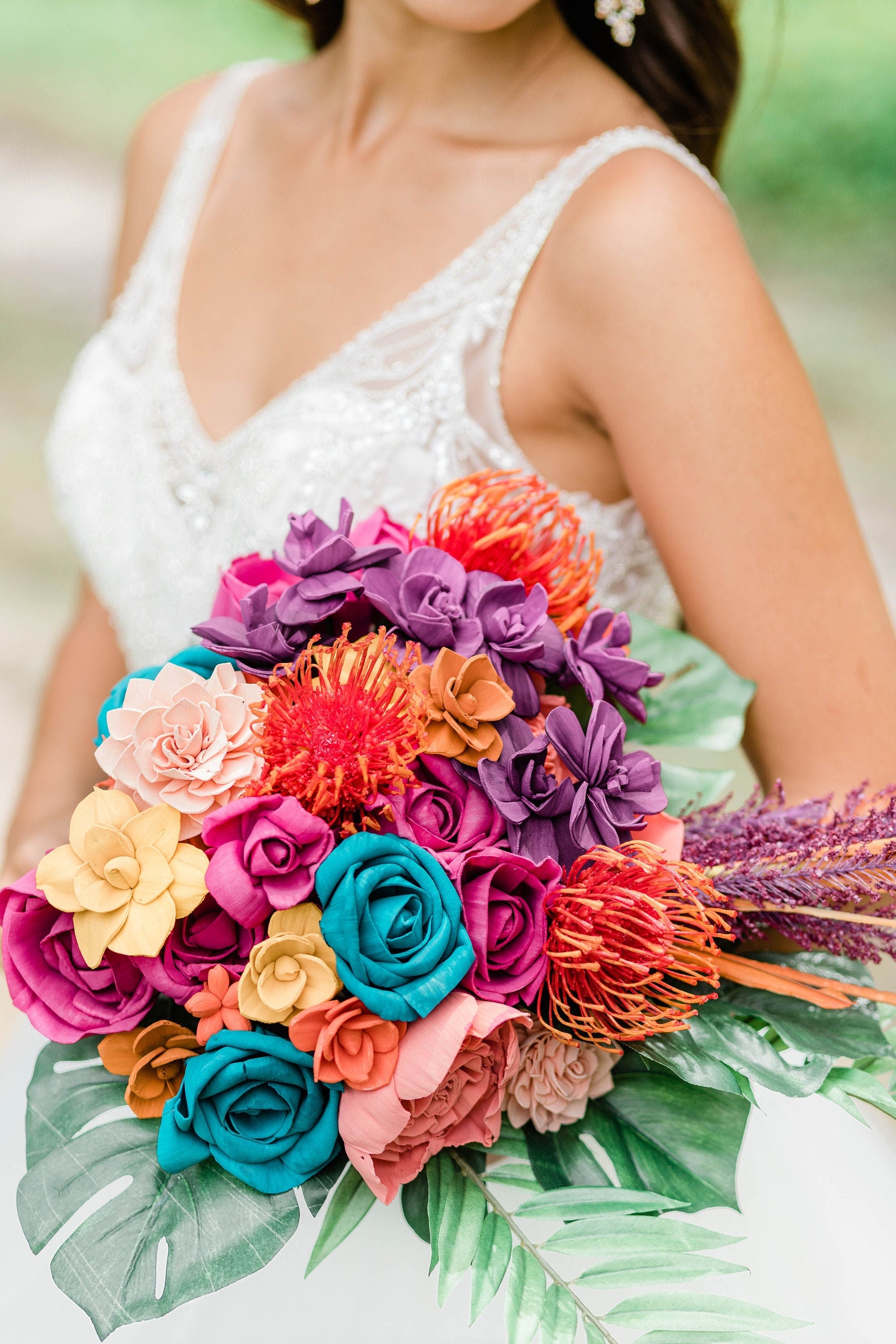 Turquoise And Coral Wedding Flowers Turquoise And Coral Wedding Flowers