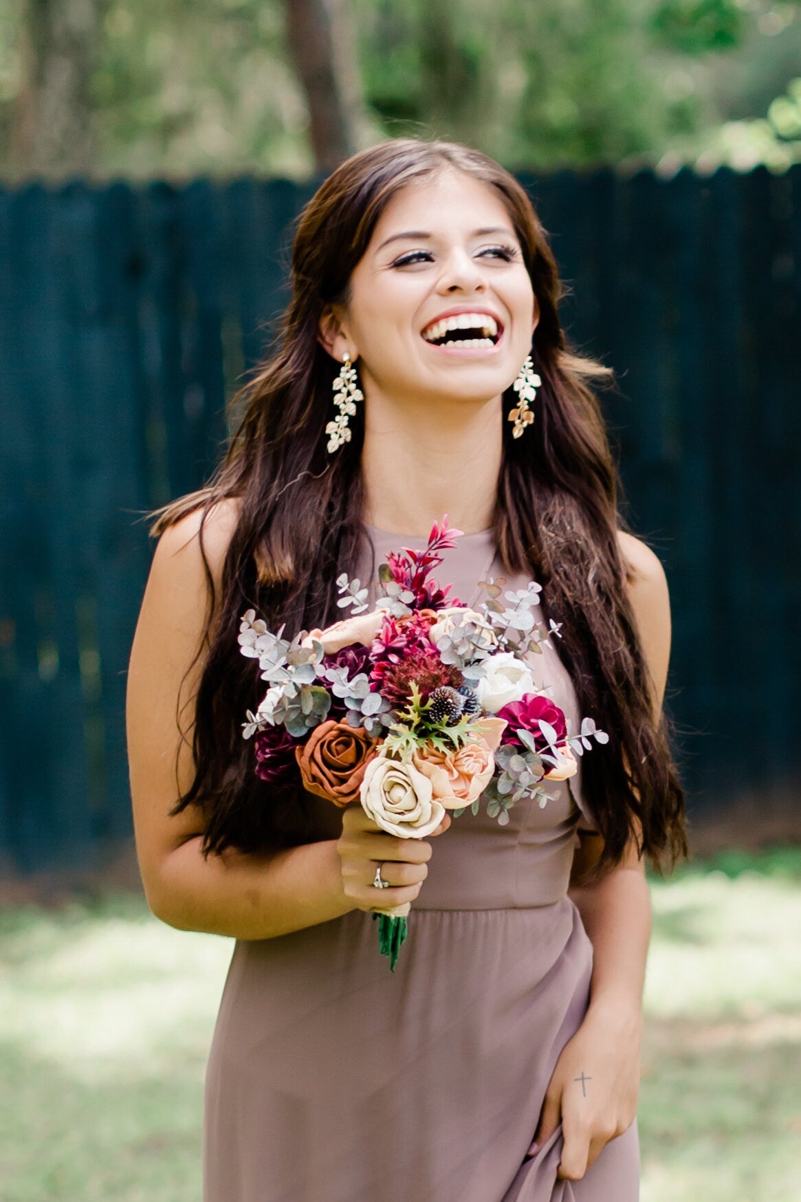 bouquet for burgundy dress Collossians Collection #202372- $250