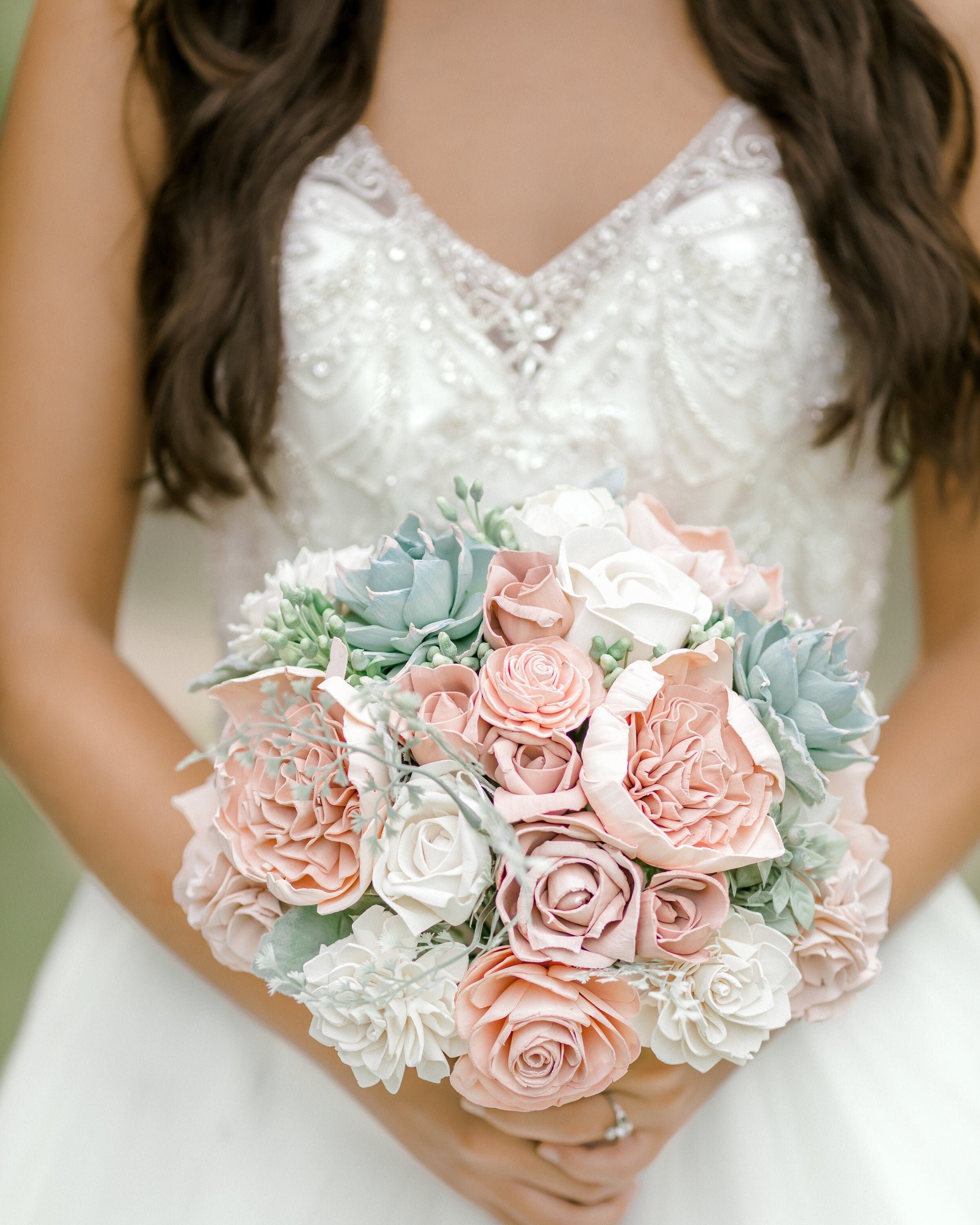 Rosy Succulent Bouquet
