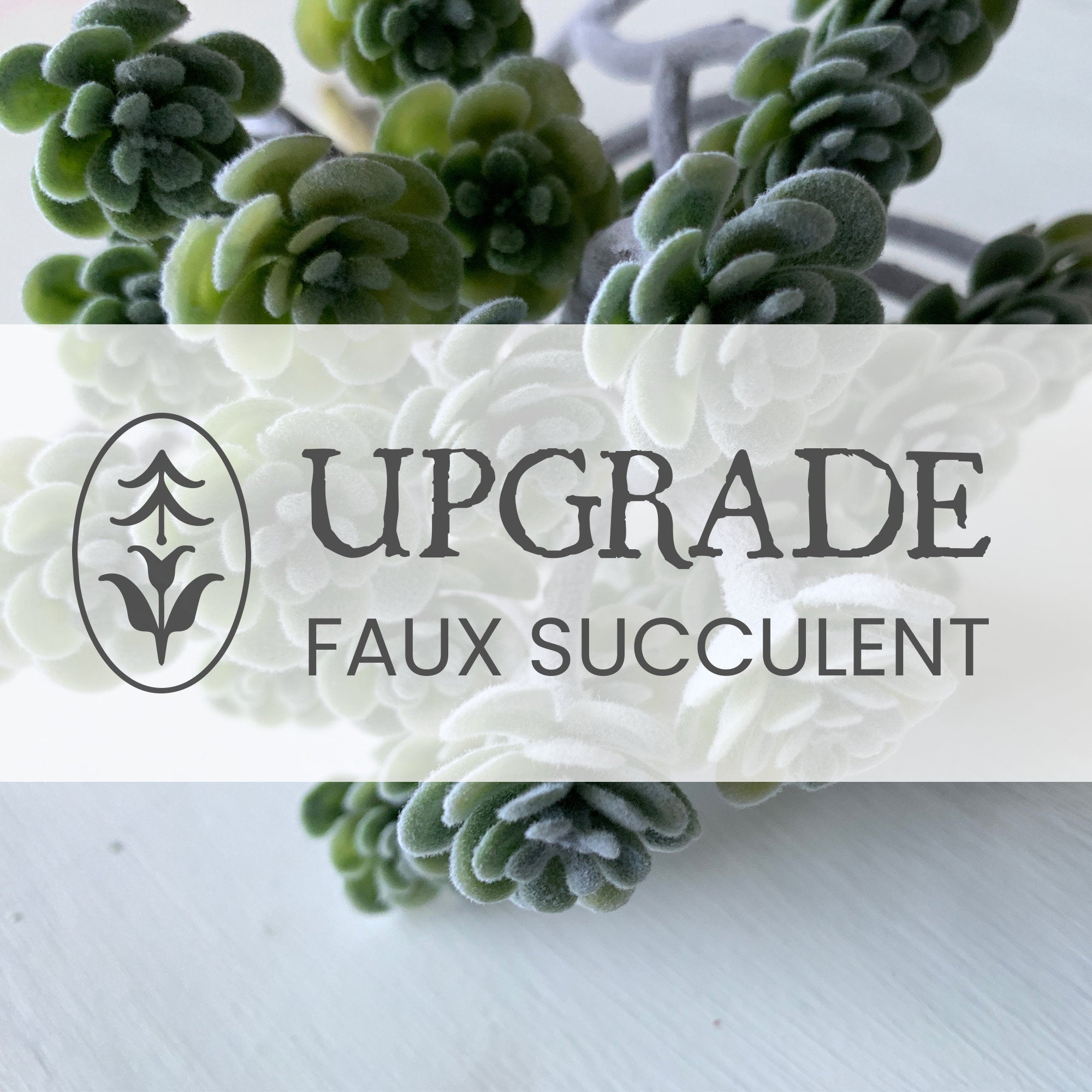 succulent upgrade Faux Succulent Upgrade
