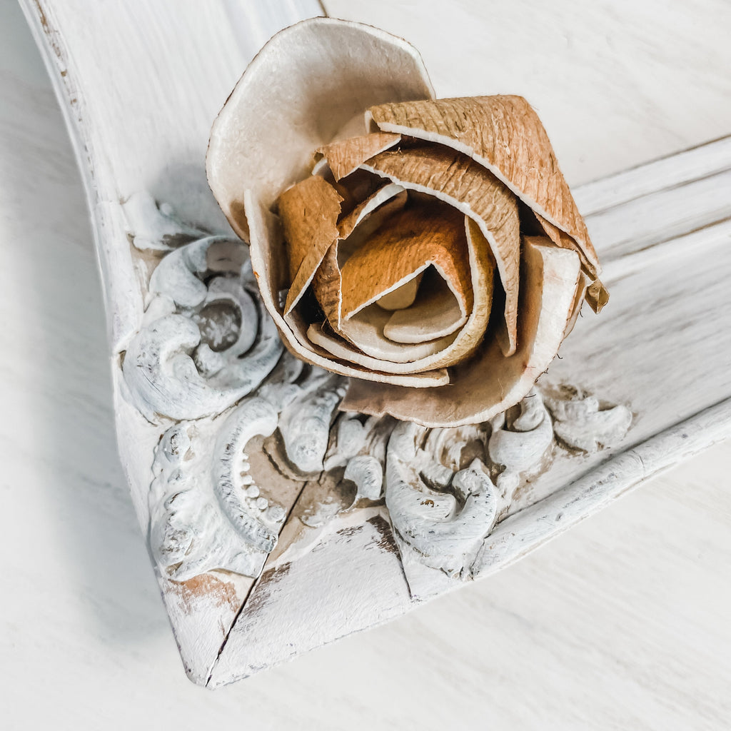 pine sola wood rose bud flowers for wedding bouquet