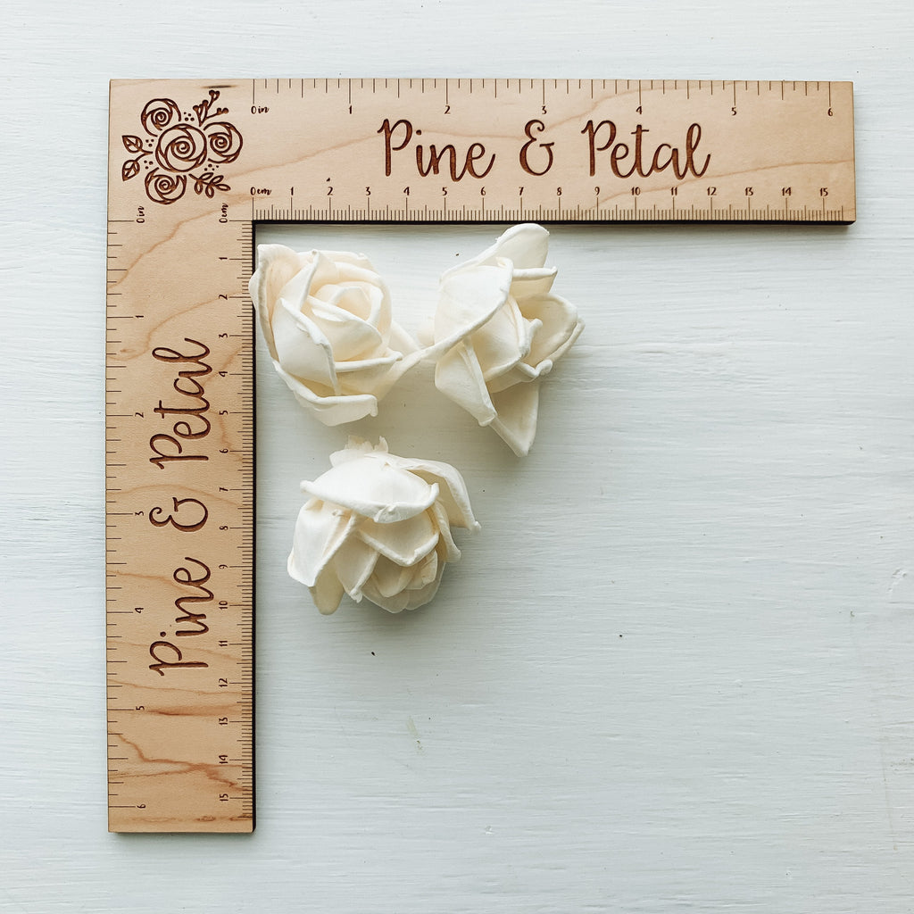 tiny sola wood roses for crafting and bouquet DIY predyed